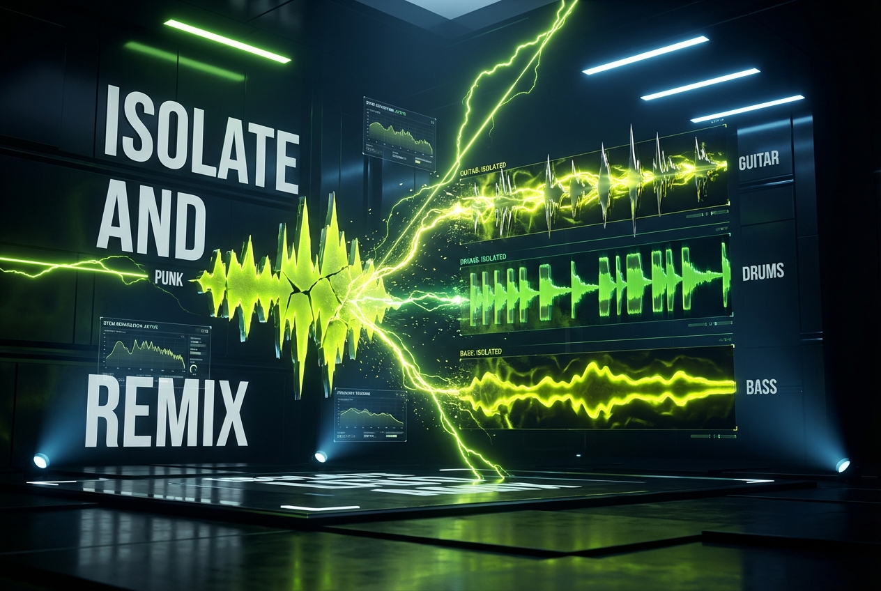 Punk Music Generator with stem separation