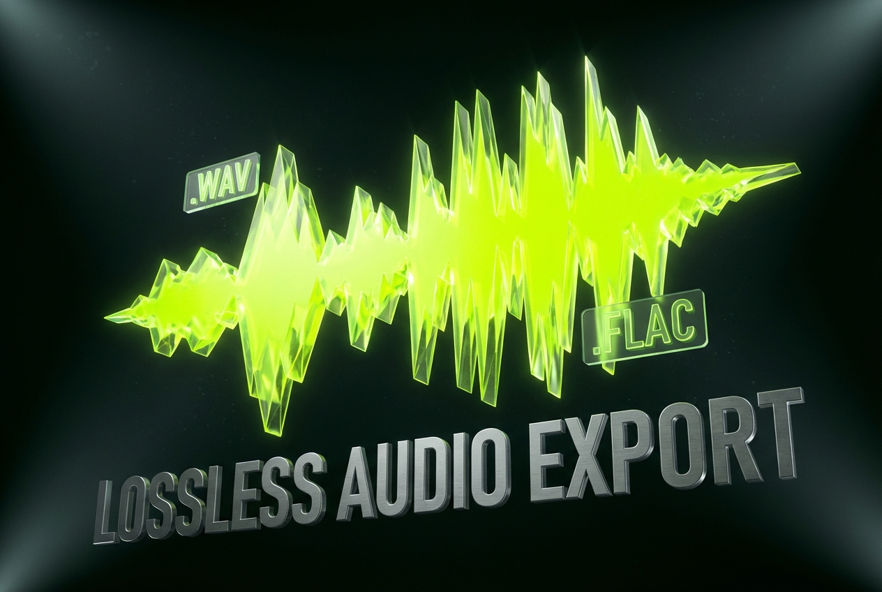 High fidelity export from Garage Music Generator platform