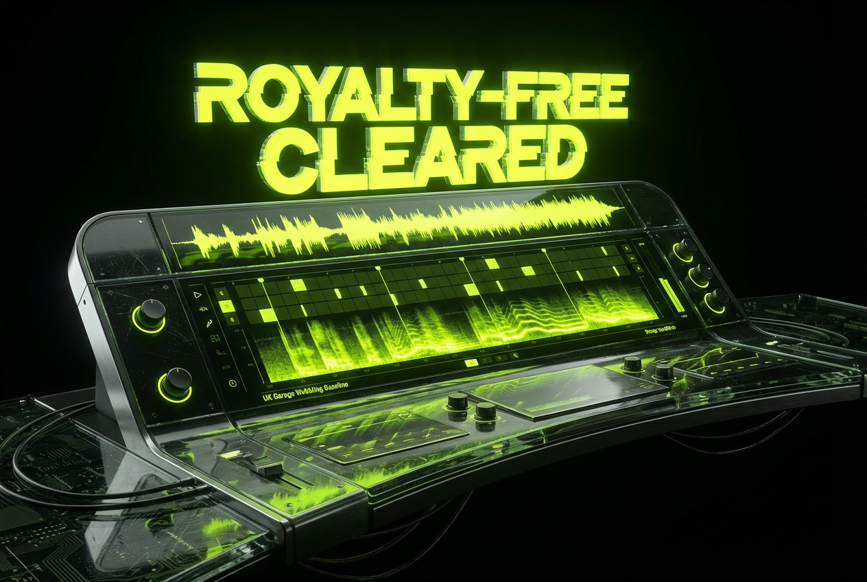 Royalty-free tracks from the Garage Music Generator