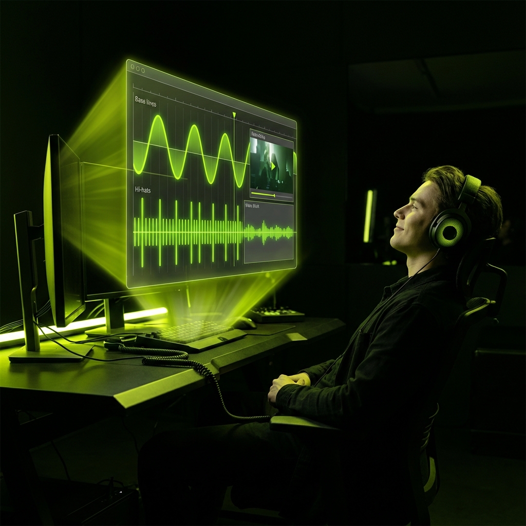 Content creators using trap music generator software