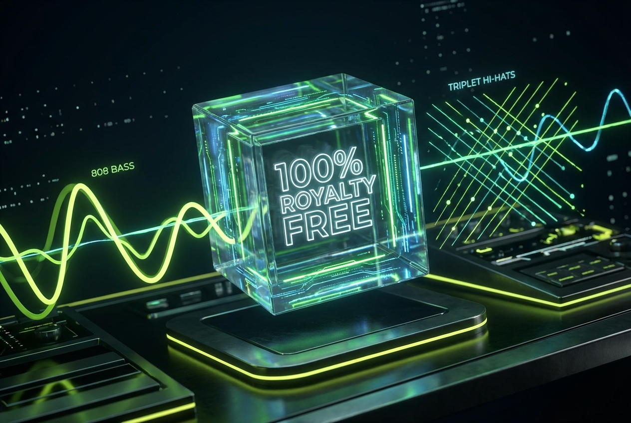 Royalty free license in trap music generator