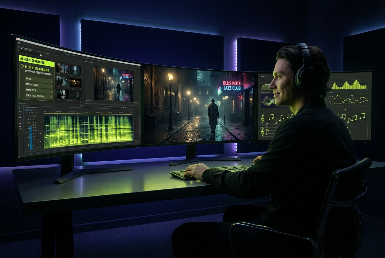 Jazz Music Generator for video editors