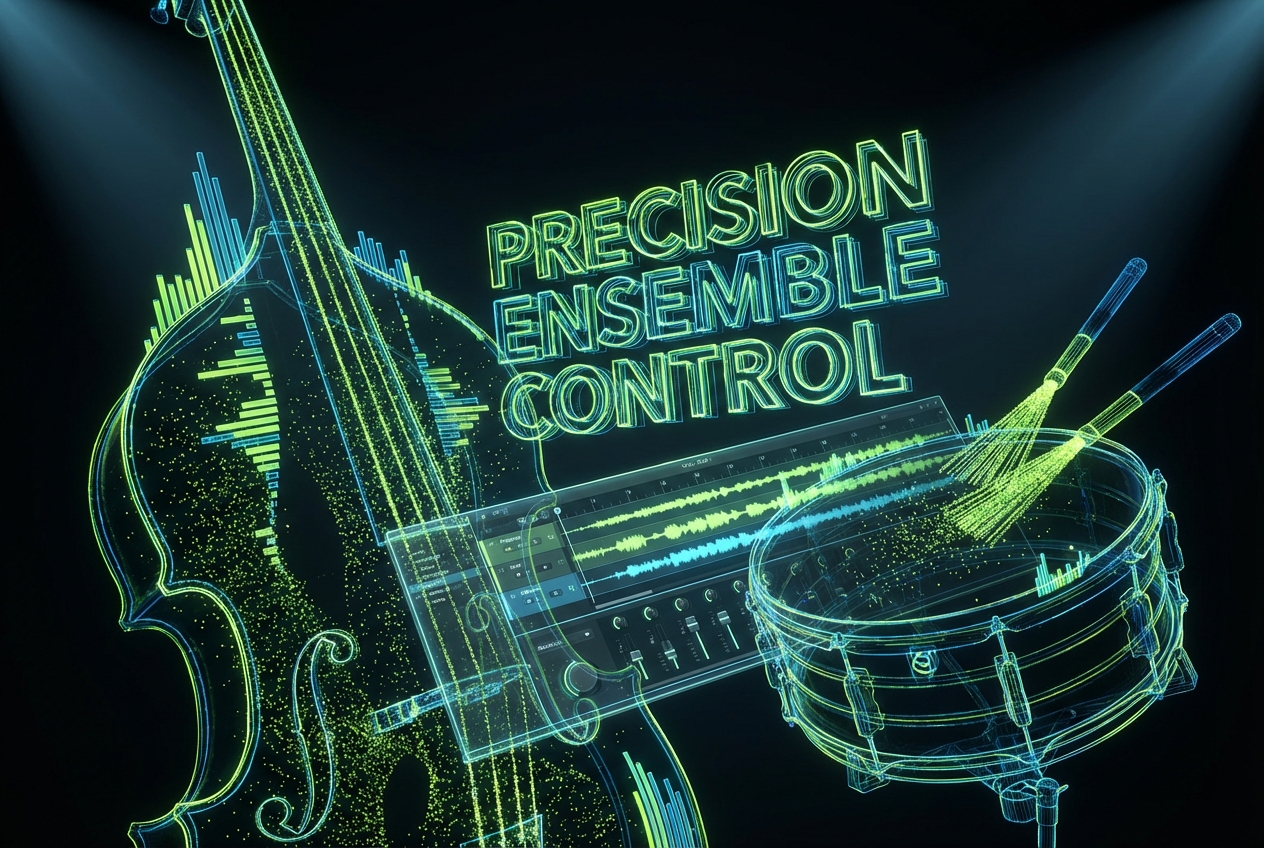 Jazz Music Generator instrument control panel