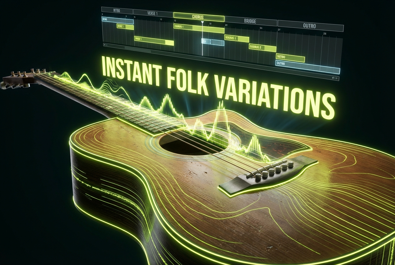Folk Music Generator export settings panel