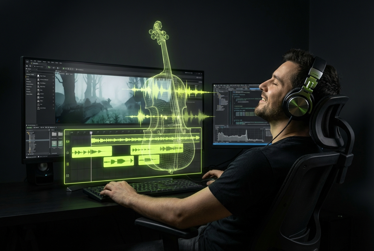 Acoustic music generator for game developers