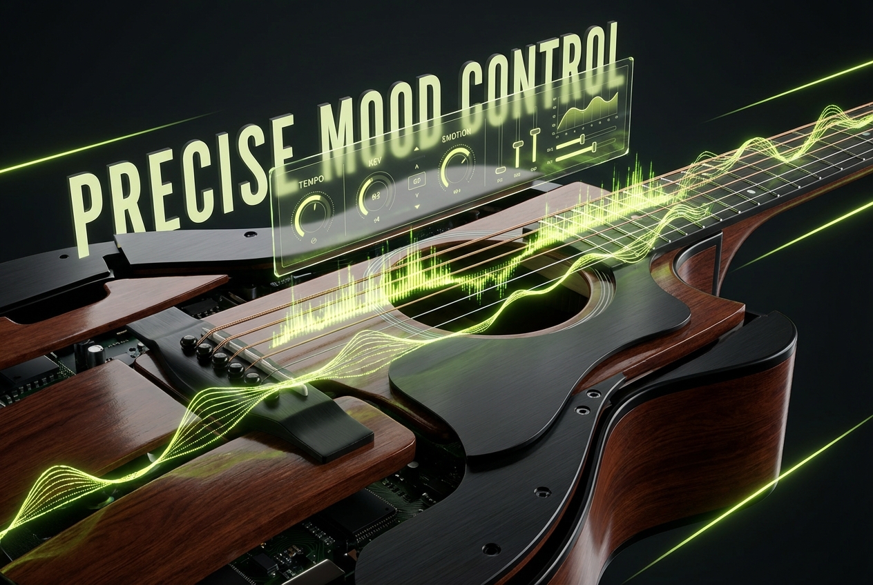 Control panel for acoustic music generator