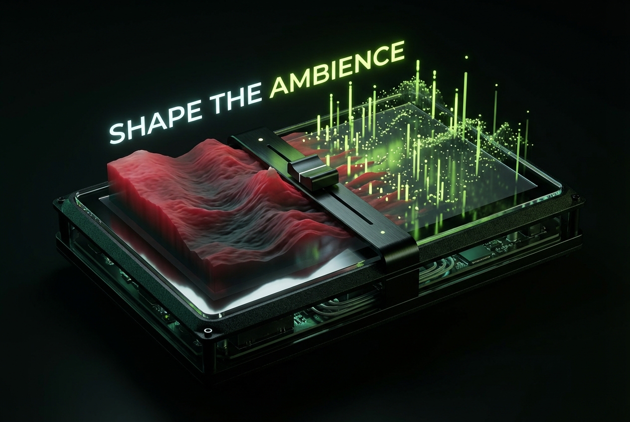 Ambient music generator mood settings