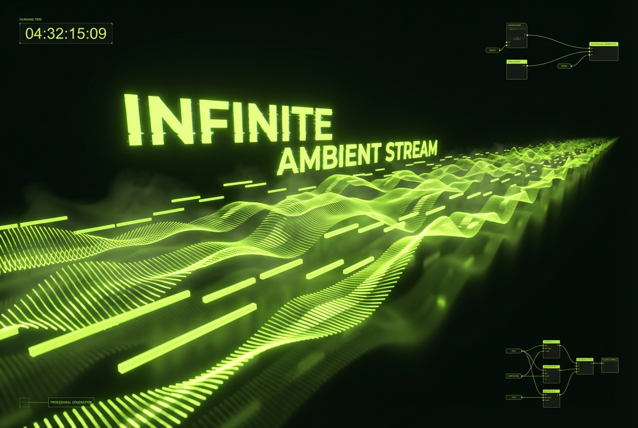 Infinite loop ambient music generator