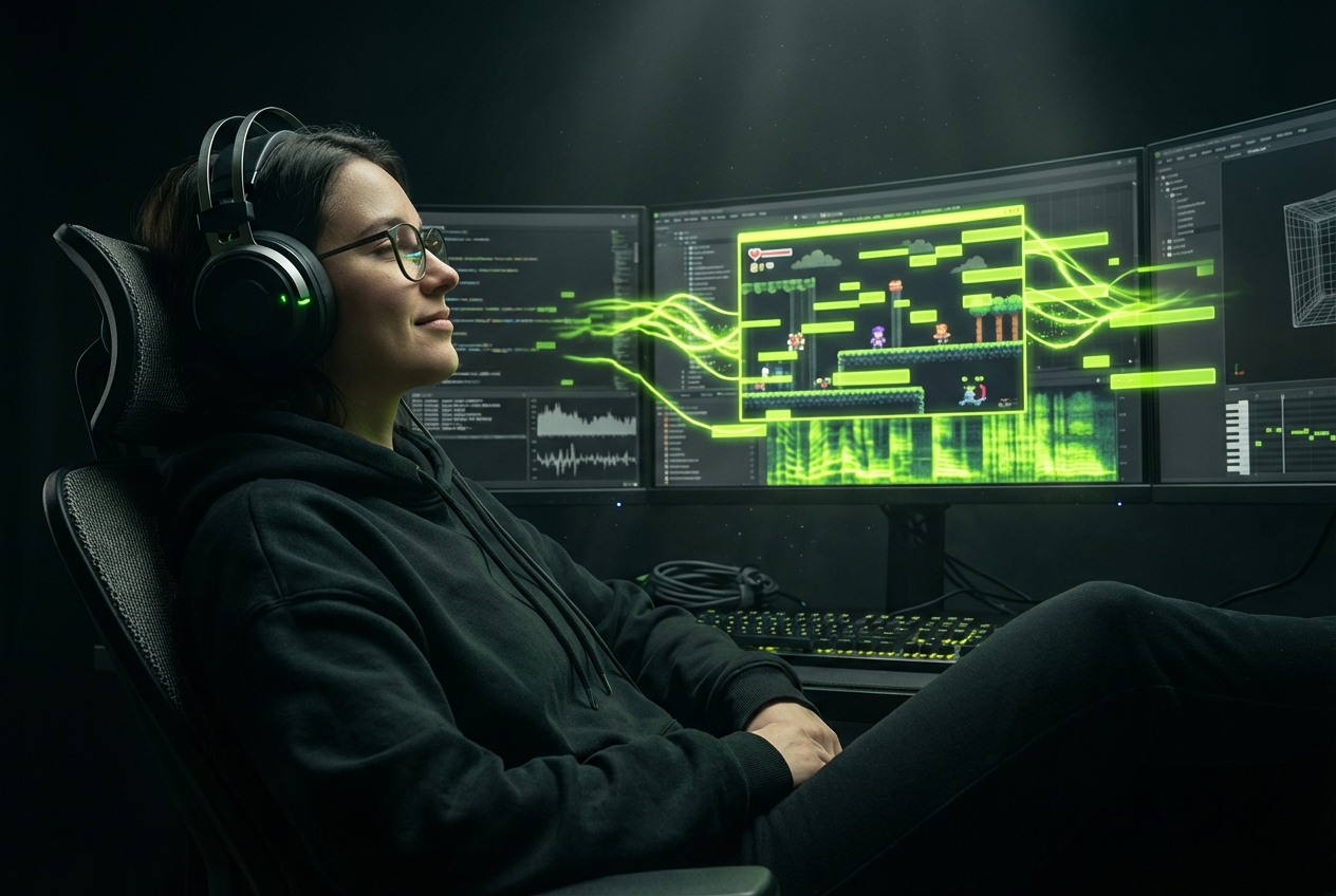 Chillwave music generator for game developers