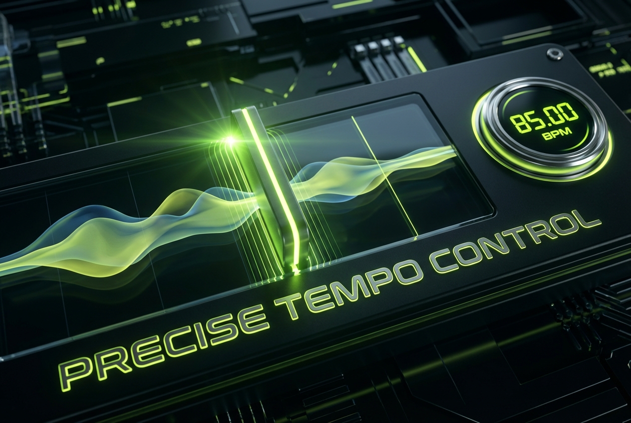 Chillwave music generator tempo control feature