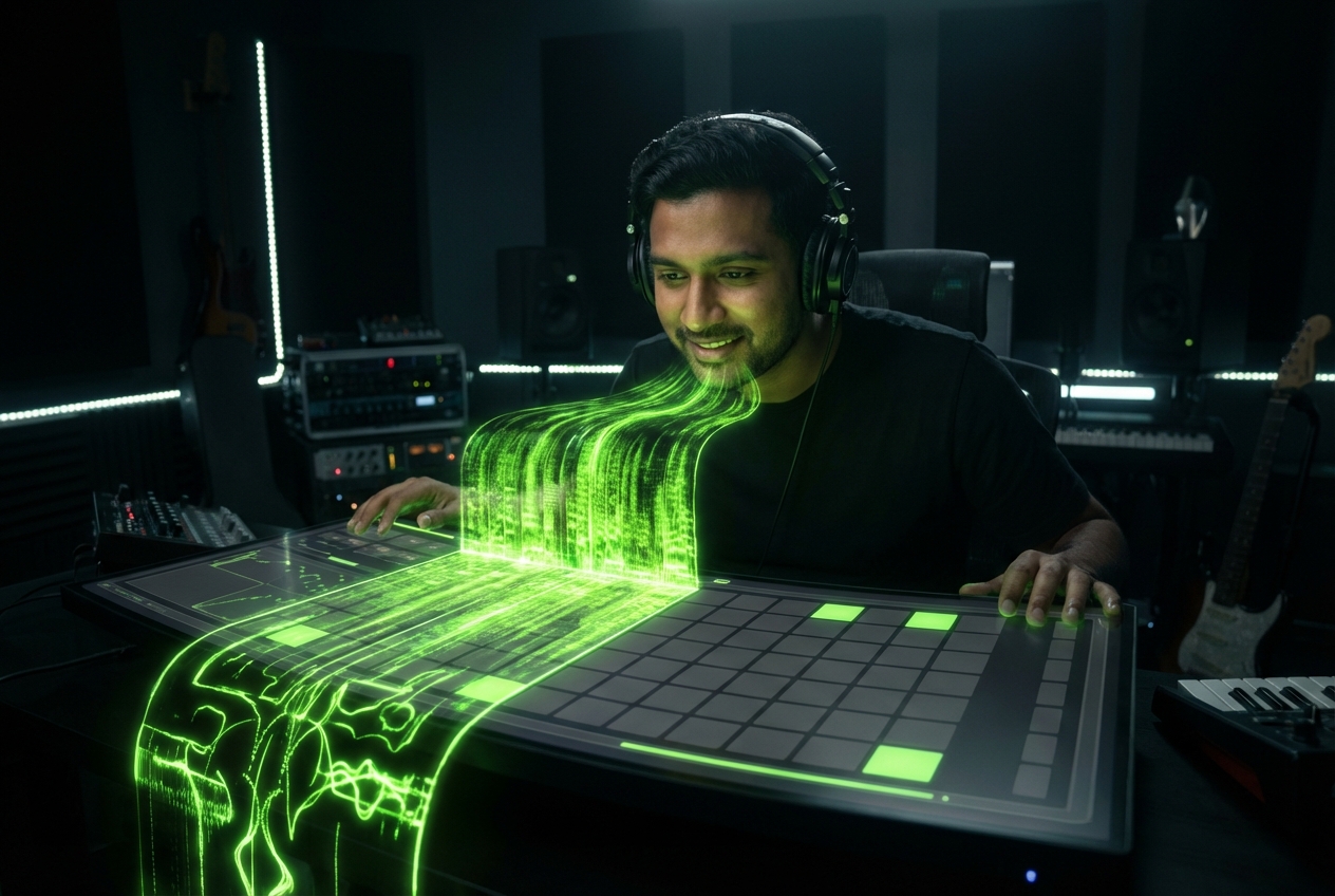 Creator editing with AI Lyrics Generator Hindi