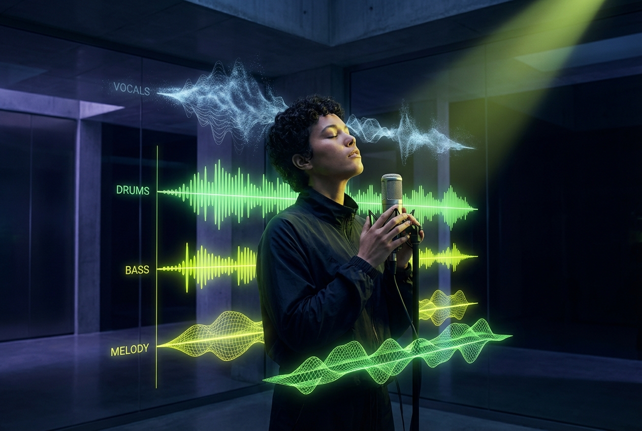 Instrumental Remover creating karaoke tracks for singers