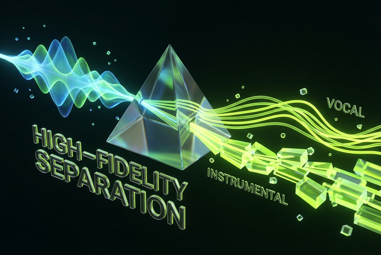 High quality Instrumental Remover interface for audio separation