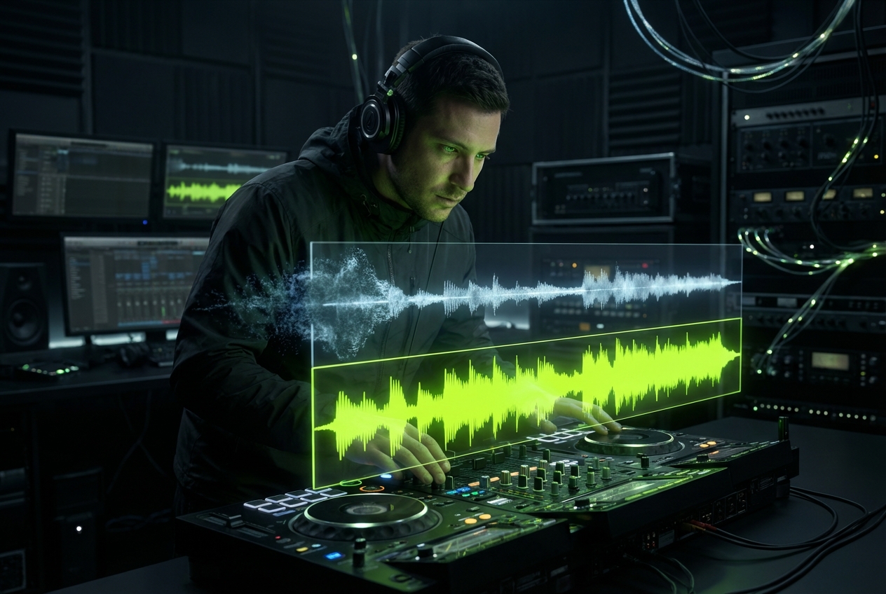 DJ mixing with vocal extractor stems