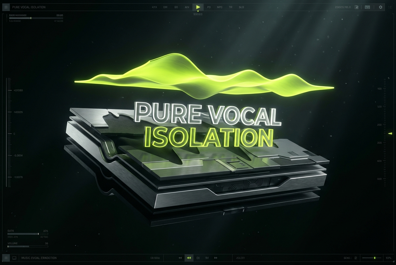 High precision vocal extractor waveform