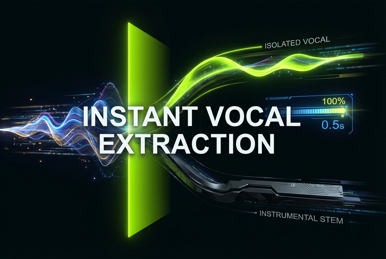 Fast AI vocal extractor processing bar