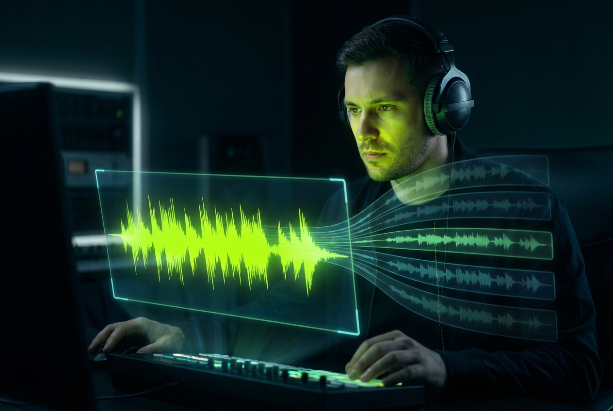 Producer interface to remove background music