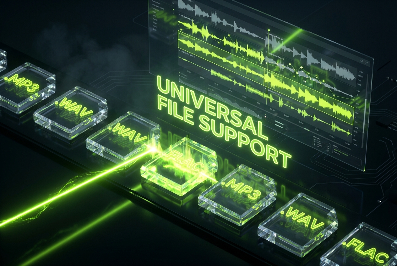 File formats to remove background music