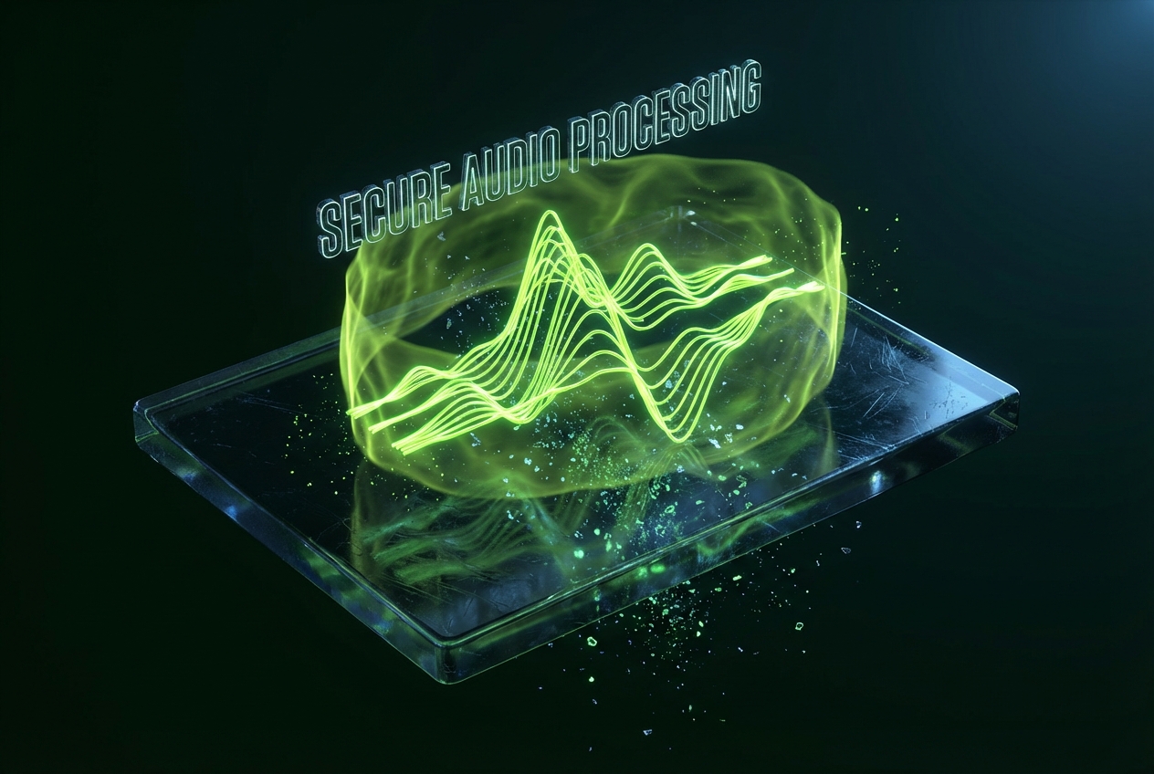 Secure cloud to remove background music