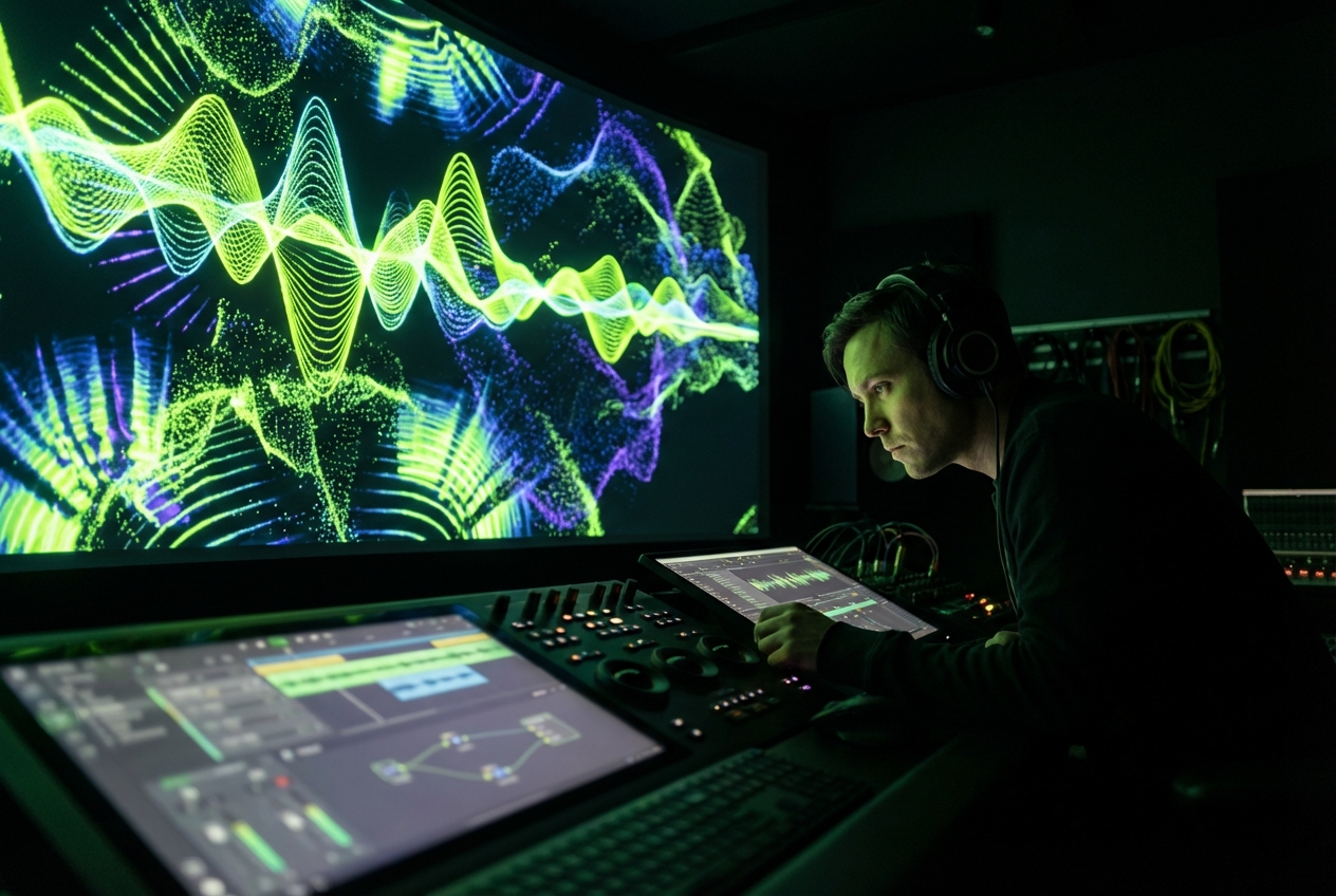 Marketing team generating Spotify Music Visualizer content