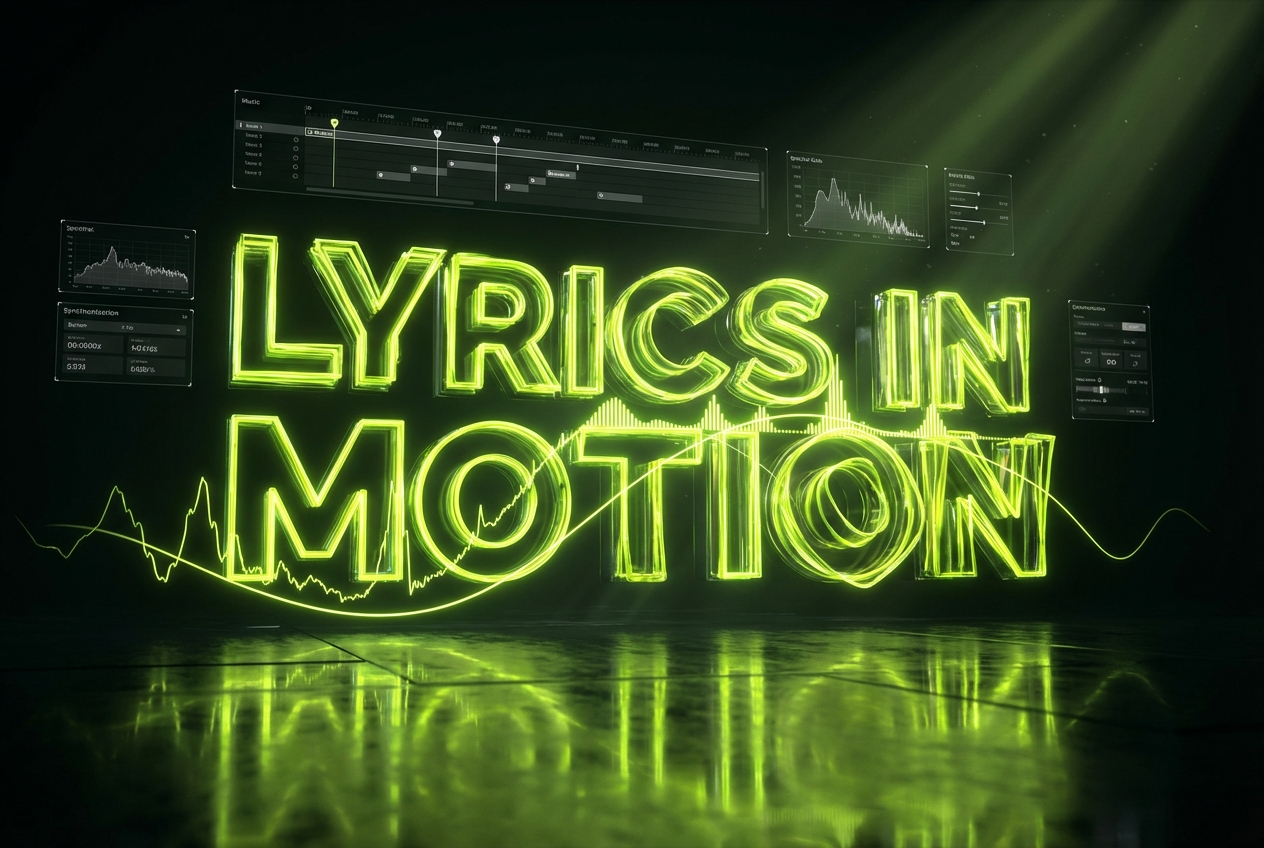 Typography options in Spotify Music Visualizer interface