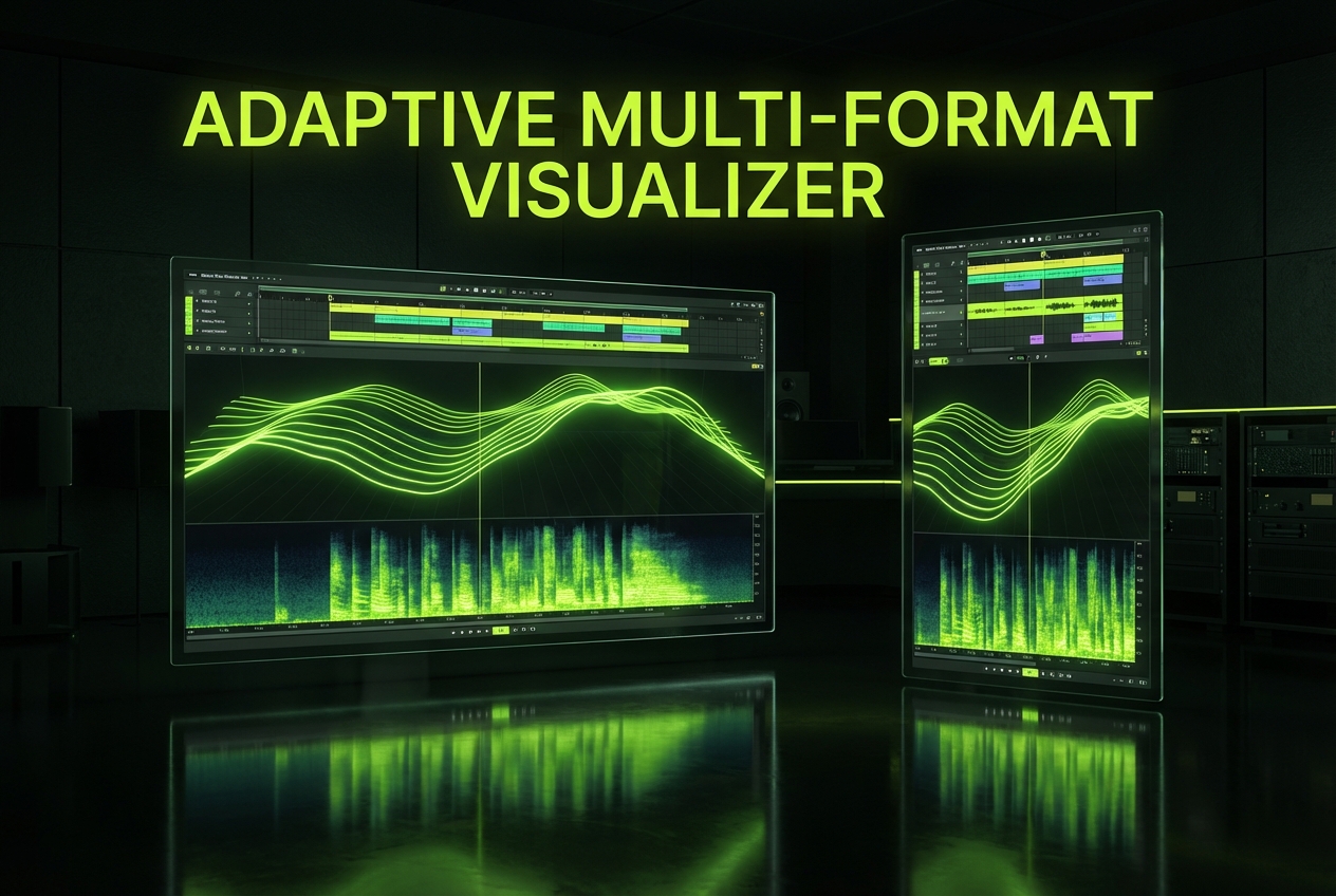 Multi-platform formats for Spotify Music Visualizer videos