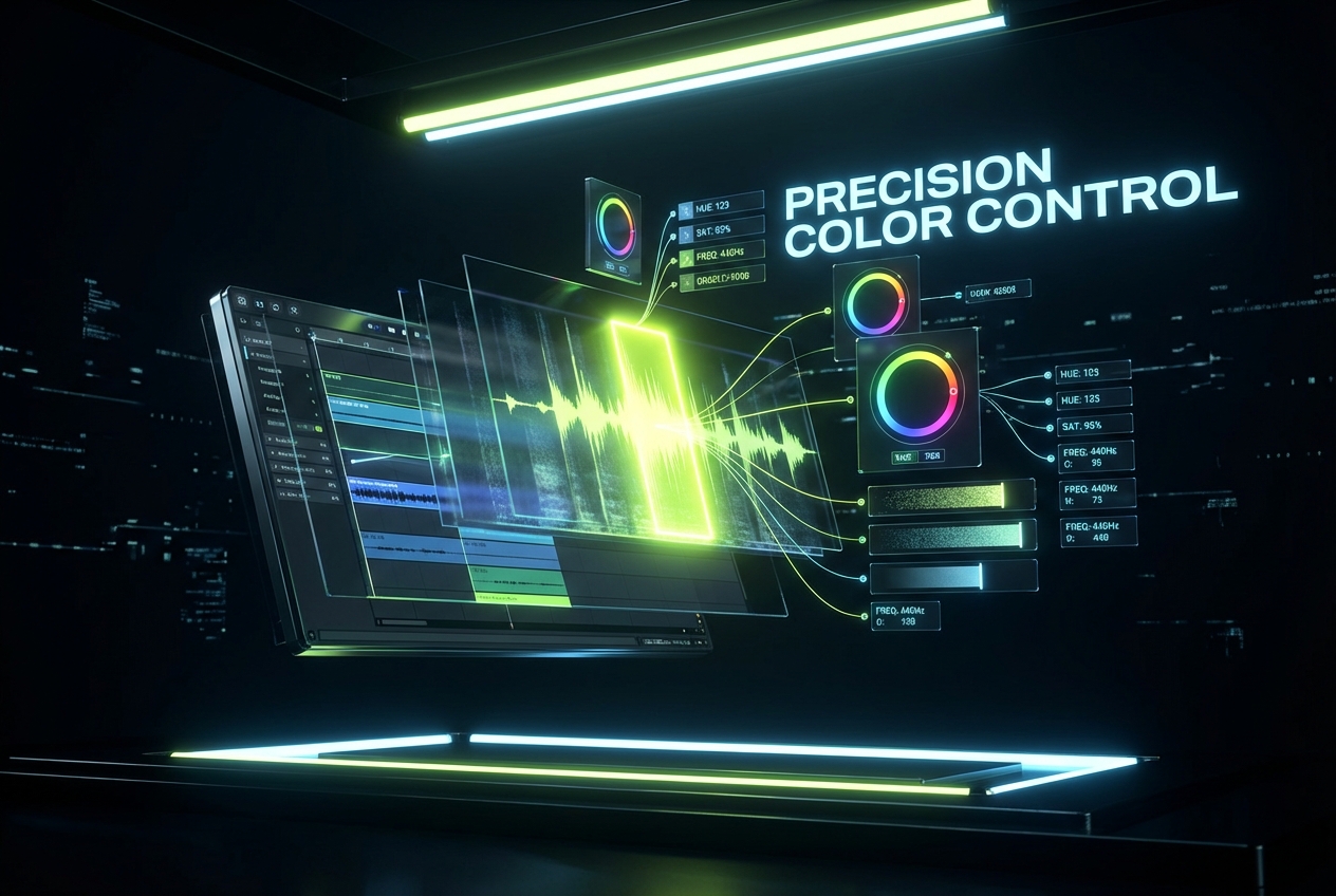 Color customization within Spotify Music Visualizer software