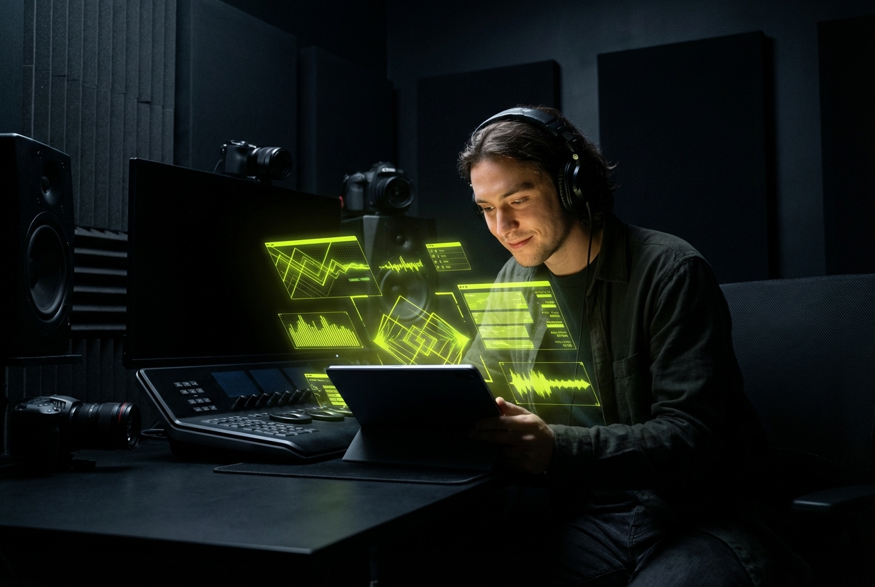 Social media influencer Apple Music Visualizer graphics