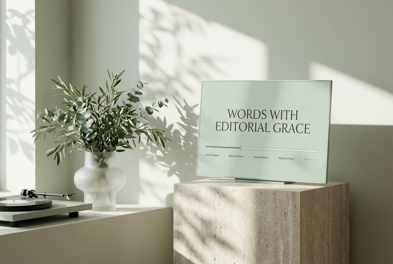 Lyric font styles for music videos