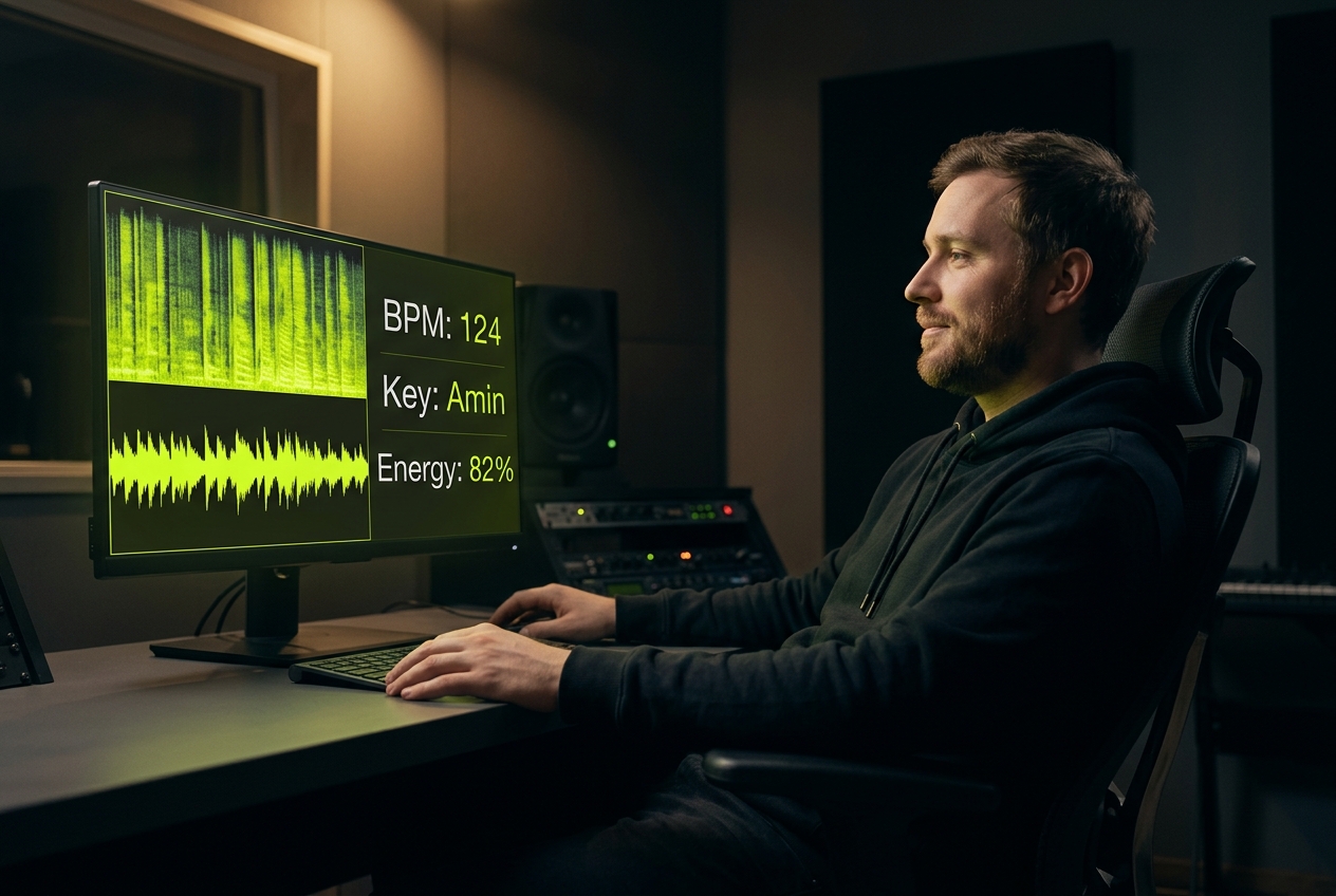 Beat key finder detecting song key instantly