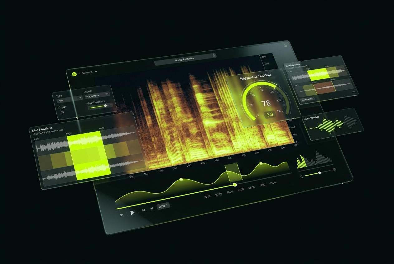 Mood detection and happiness scoring with Beat Key Finder