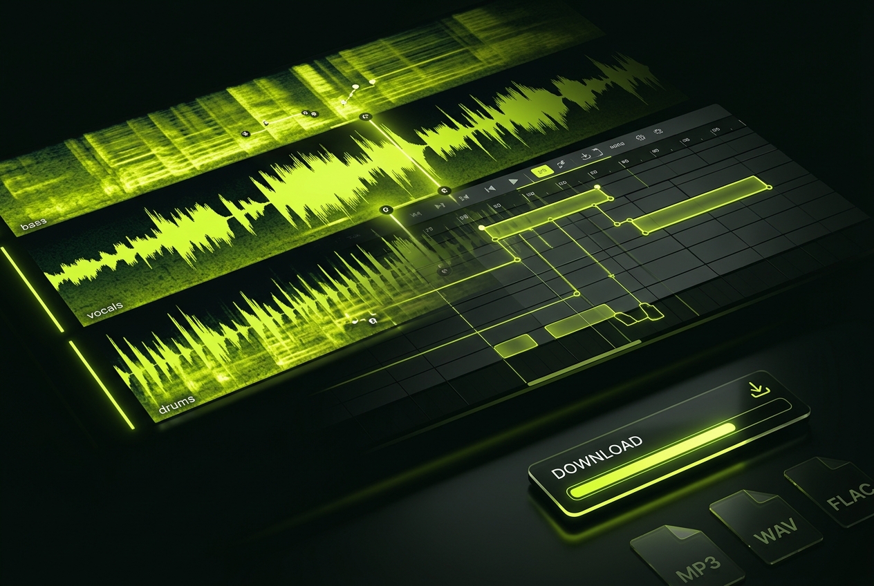 Fast audio pitch changer processing and download