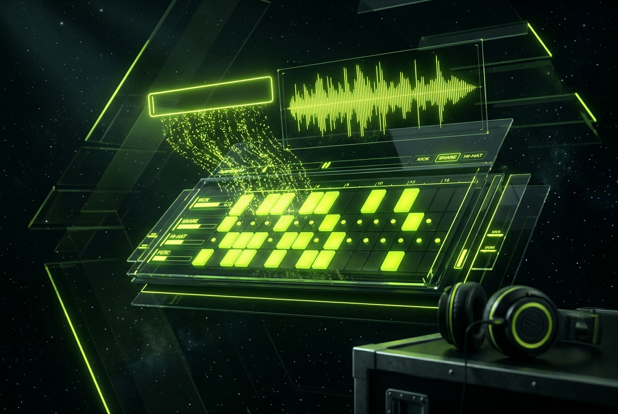 Natural language prompt input for beat generator