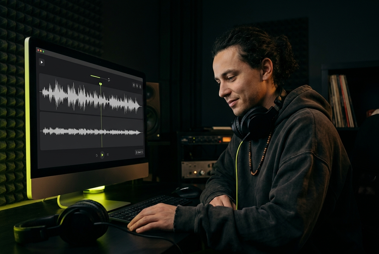 Karaoke performer using acapella remover tool