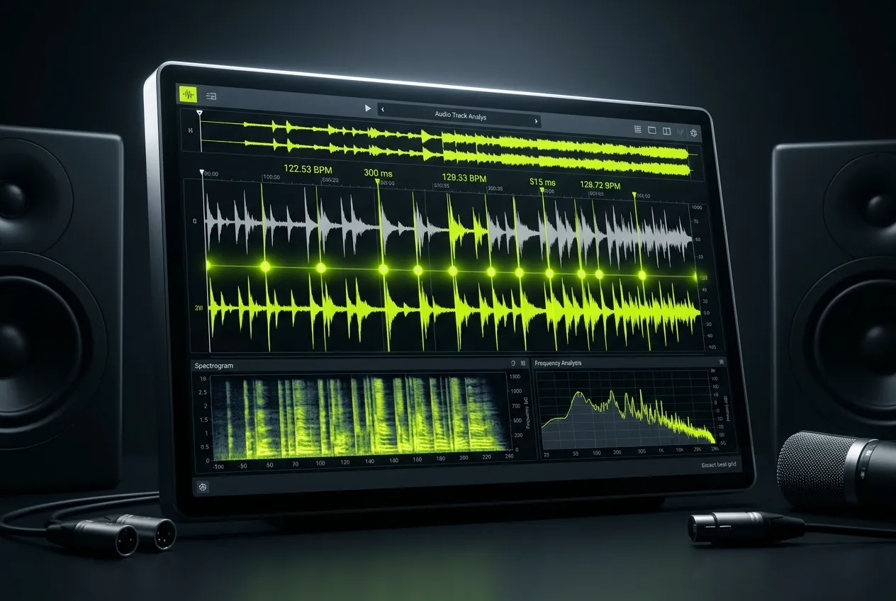 BPM detection results from beat finder