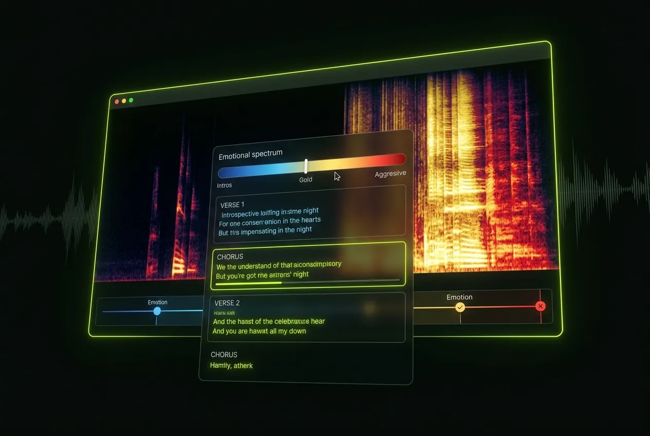 AI Lyrics Writer mood selection and emotional tone controls