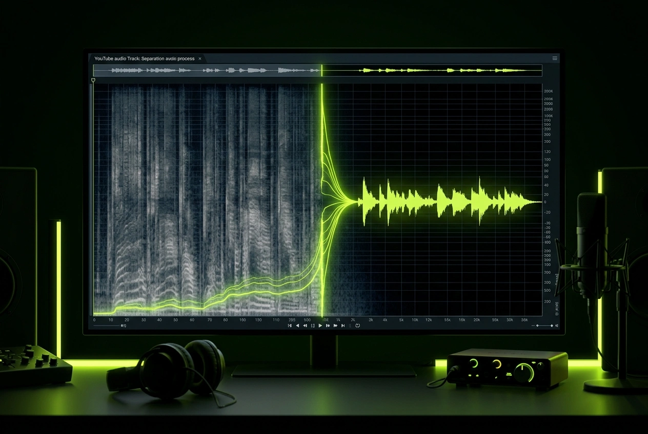 Youtube Vocal Remover separating clean vocals from instrumental tracks