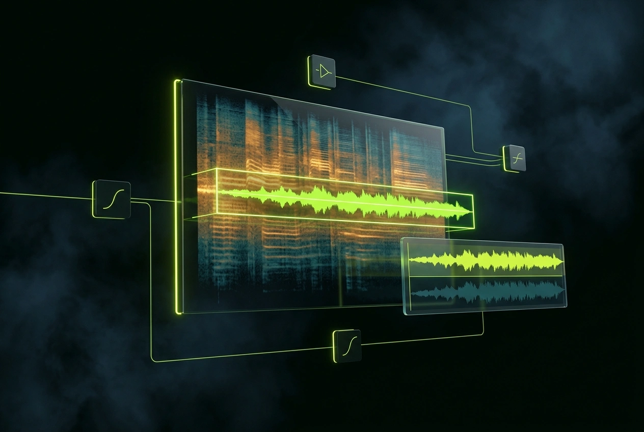 Audio voice remover isolating vocals from instrumental track