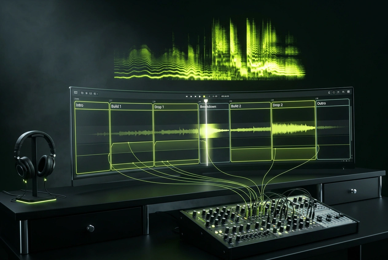 AI Experimental Electronic Music Generator producing extended length tracks