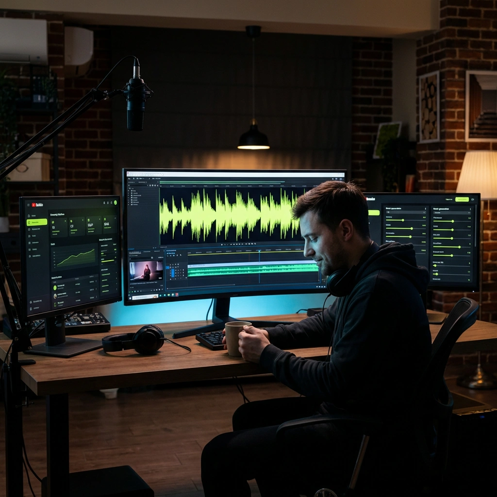 Content creators generating royalty-free AI UK Electronic Music