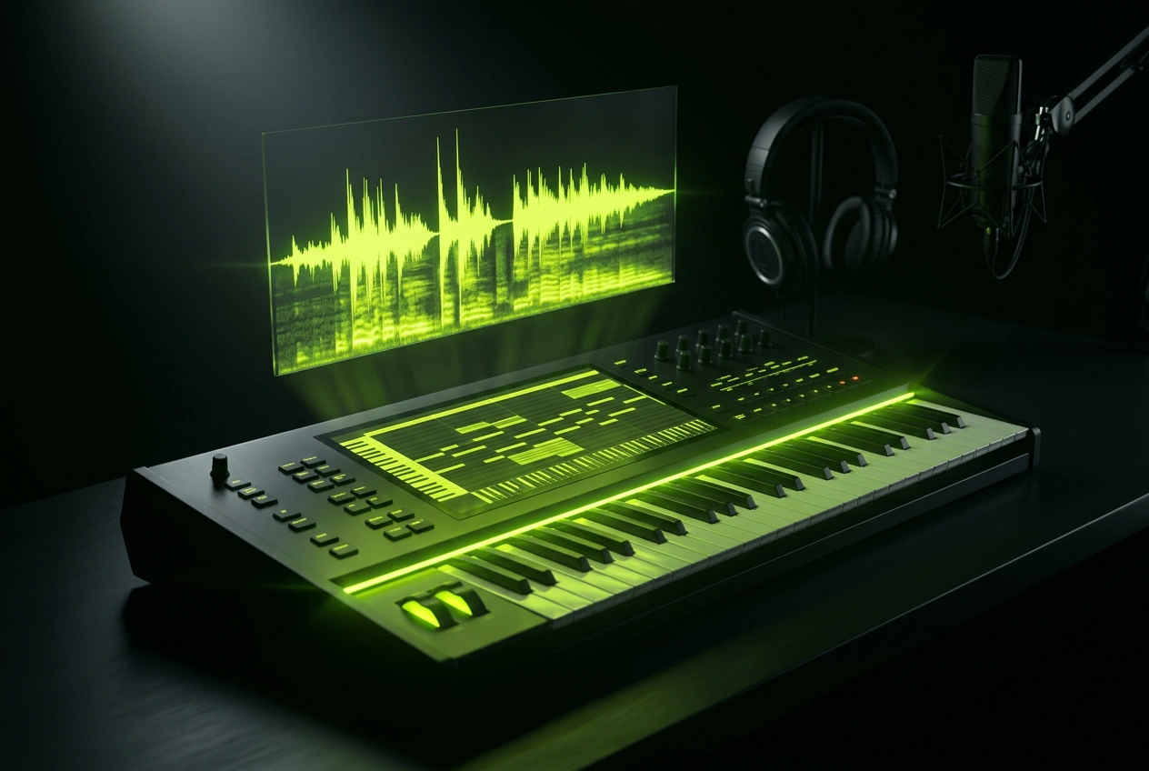 AI Synthwave Music Maker royalty-free commercial license