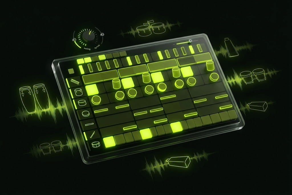 AI Latin Music Creator rhythm customization interface