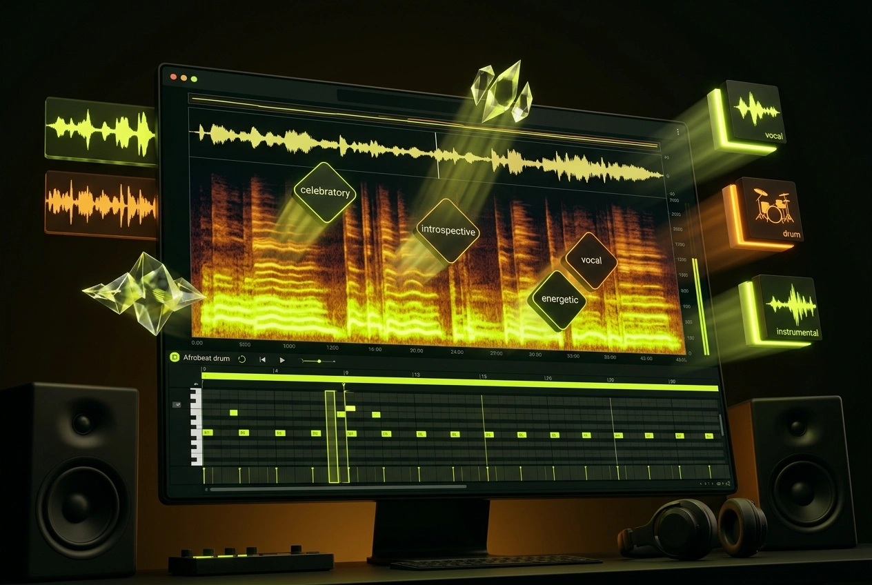 AI Afrobeat Music Generator emotion control settings