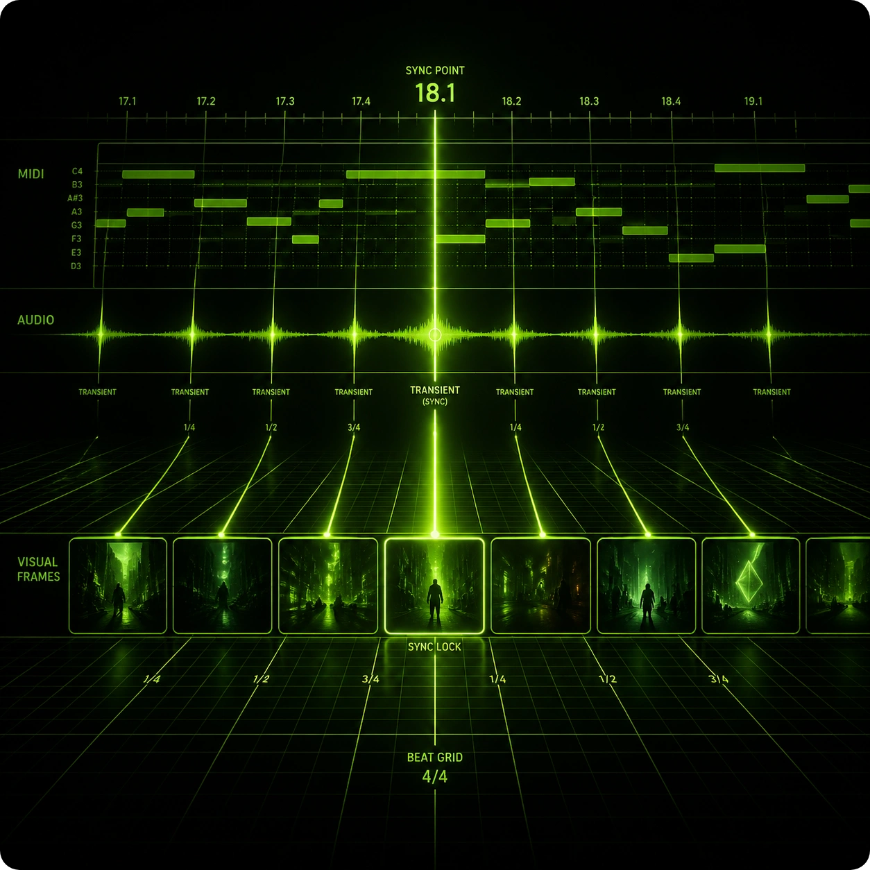 Story music video beat matching process