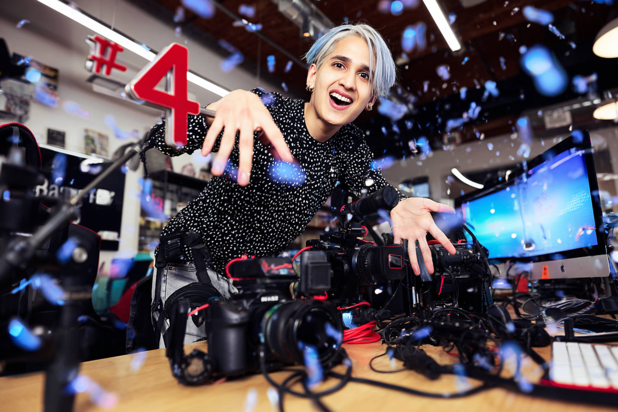 Content creator with AI Music Video.