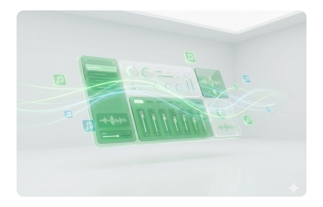 Customizing K-Pop music generator settings on screen.