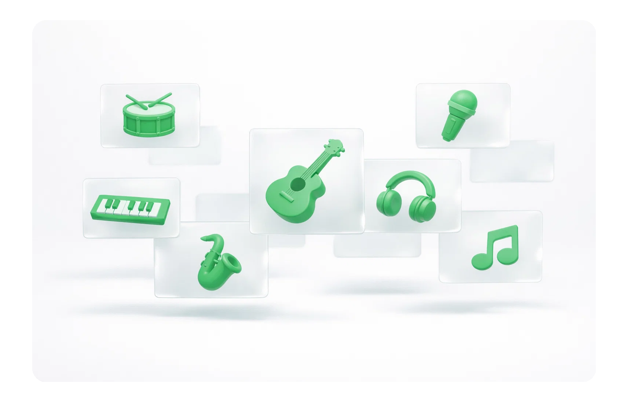 User exploring diverse music sounds.