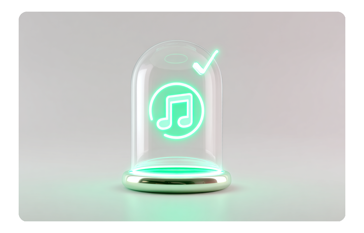 Downloading high-quality royalty-free music.