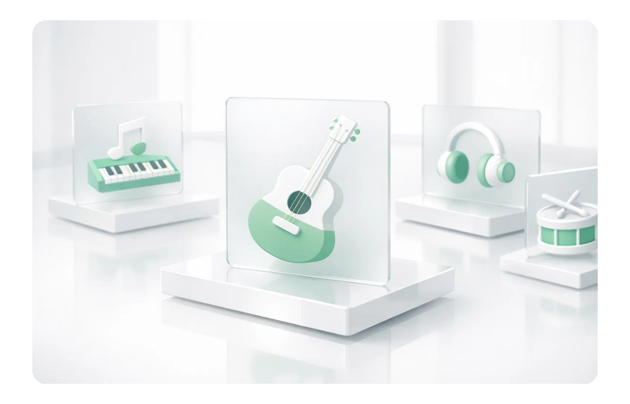 R&B Music Generator selecting soulful styles.