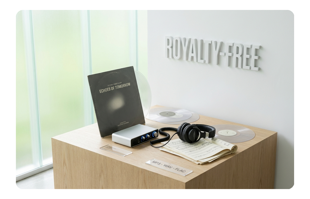 Download Optionen für den lizenzfreien Rock Musik Generator